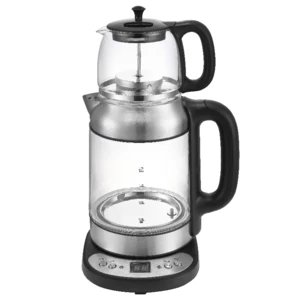 KE323TS 120V 1.7L keep warm Boil dry protection  glass  Electric Kettle Luxury kettle with control by handle
