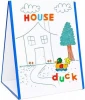 Kids Dry Erase Board Stand-Up Easel Whiteboard for Writing,Drawing,Fun Learning Educational Play for Home,Preschool