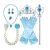Import Kids Girls Frozen Princess Elsa Dress Cosplay Christmas Party Costume Fancy Outfit With Wand Tiara Necklace And Gloves Set from China