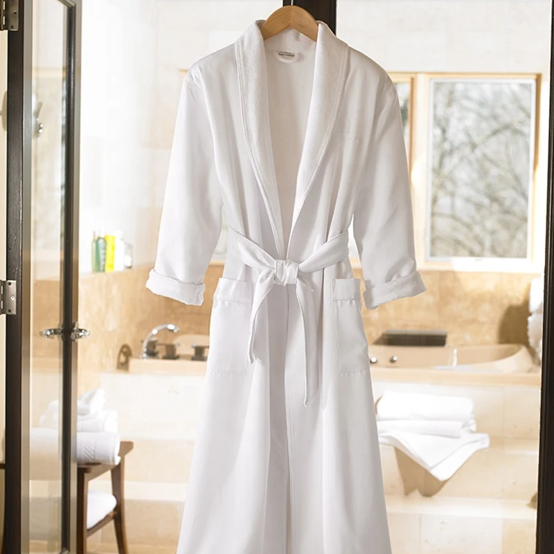 Kimono Women Microfiber Plush Fleece Bathrobe Soft Plush Spa Bath Robe