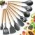 Import Kitchen Cooking Utensils 9 Pcs Baking &amp; Pastry Tools Mixing Butter Tongs Brush Best Silicone Spatula Set from China