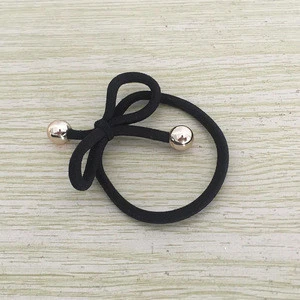 Korean style hair accessories elastic hair bands black knot hair ties