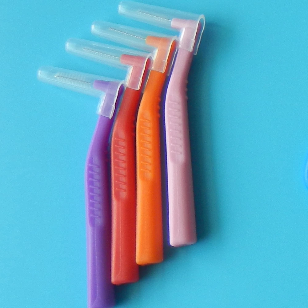 L Shape Oral care Eco Friendly Biodegradable Material Cleaning teeth tooth picks Interdental Brush