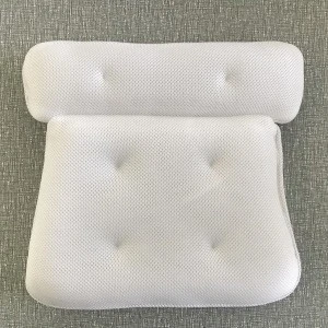 Large bathtub massage neck bath pillow with Non Slip Suction Cups