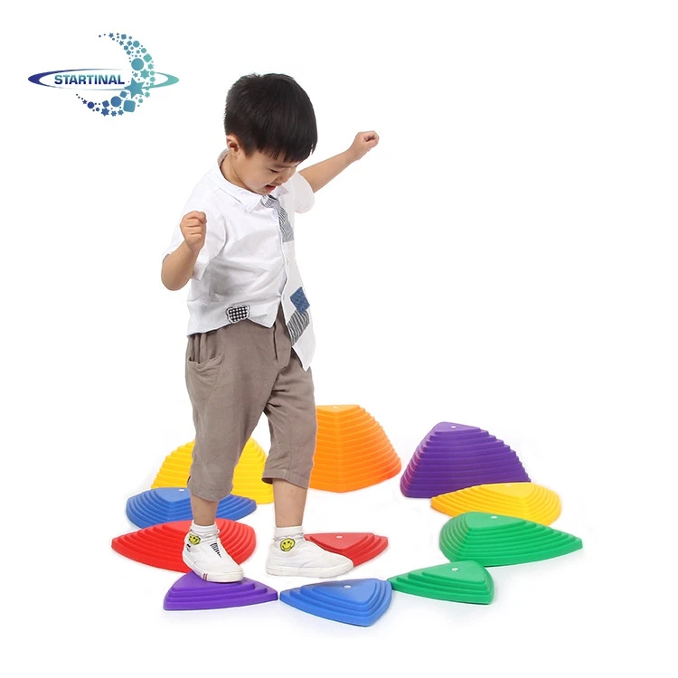 Large children game set training balance toy kids plastic balancing stone