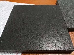 leathered surface black granite basalt slate cut to size tile for flooring