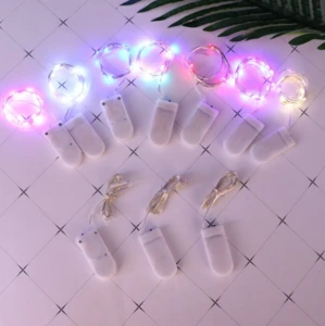 LED Copper Wire Button Battery Light String Christmas holiday Decoration Light String