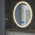 Import LED Lighted Bathroom Vanity Oval Mirror with Modern Touch Switch from China