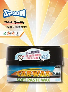 (Light Color) SPODIN Soft Paste Wax Car Polishers for Car Dust Cleaner and Polish