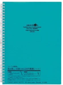 LIHIT LAB Refillable notebook with easily transferable pages Journal B5 6mm 36Line N1608