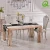 Import living room furniture sets modern marble stainless steel dining table from China