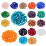 Lot 1800pcs 4mm Glass Bicone Beads Crystal Loose Beads Jewelry Making Supply For DIY Beading Projects Bracelets Necklaces