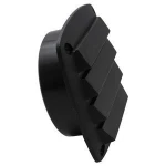Louvered Vent Rectangular Round Black For Boat Marine Caravan Yacht