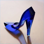 Love Theme refinement blank custom made crystal shoes crystal crafts