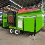 Low Electric Consumption High Recovery Trommel Screen With Conveyor  For Sale