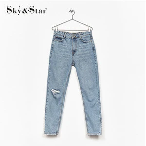 Low price custom tight women skinny denim jeans pants 2018