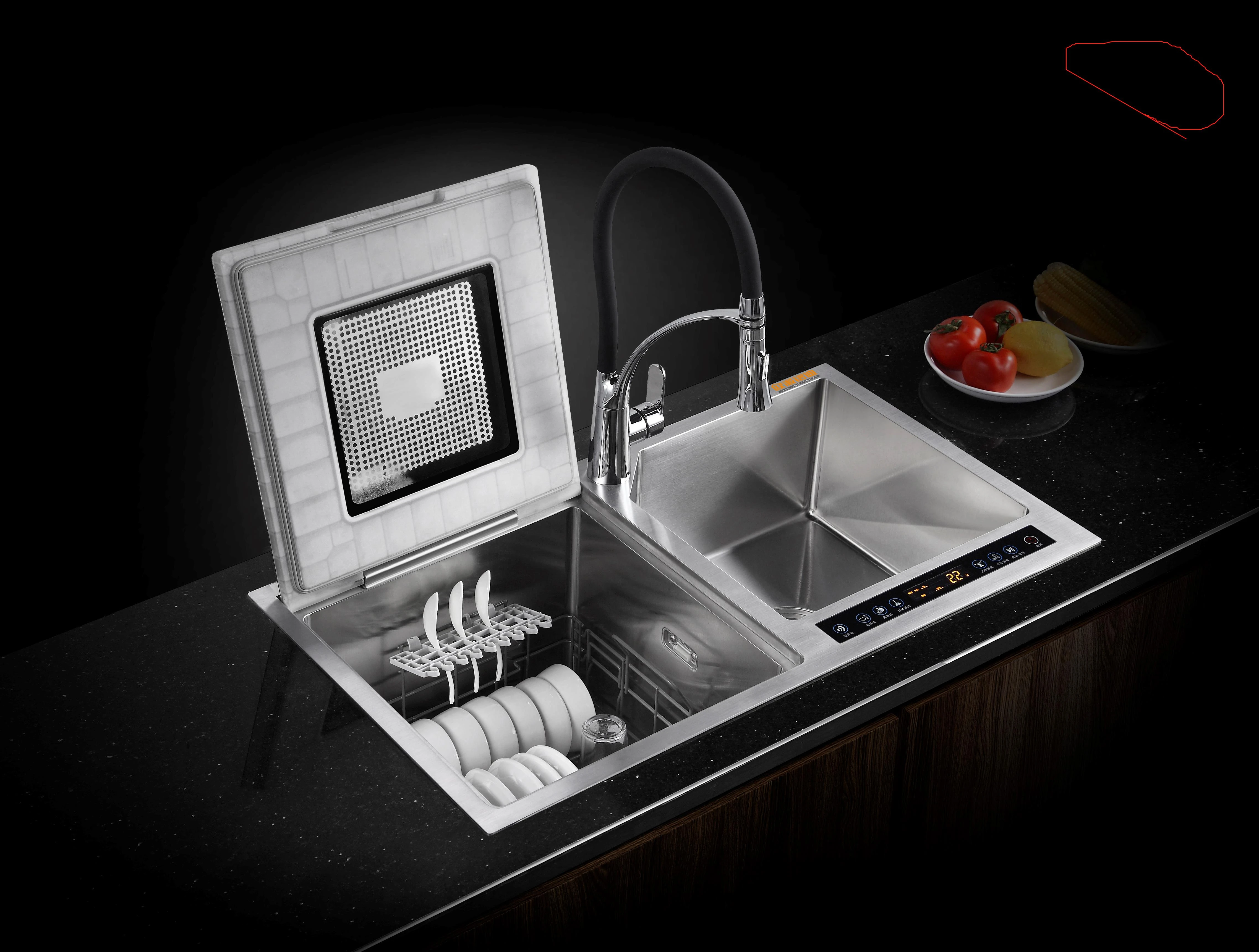 Luxurious Multi-functional Sink Dishwasher home Disinfection cabinet  Vegetables&amp;Fruits Washer  all in one