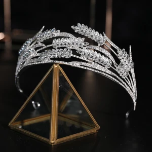 Luxury Alloy Rhinestone Crystal Fancy Princess Crown Birthday Party Wedding Hair Jewelry Crowns Tiaras
