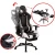 Import Luxury Colorful PC Racing Reclining Chair Leather Gaming Office Chair with Footrest from China