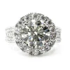 Luxury Full Crystal Diamond Shining Wedding Rings For Women B2368