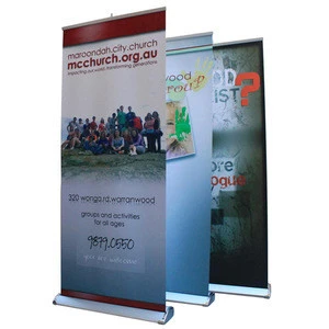 Luxury New Design Custom Fabric Banner Roll up Stand for advertising.