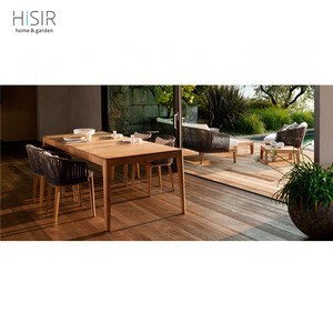 Luxury outdoor wooden furniture garden teak wood dining set