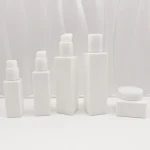 Luxury Perfume Bottle with white Lid Glass Fine Mist Spray Aftershave Atomizer Refillable Perfume 30 50 100 120 ml