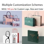 Luxury Personalized Brand Name Custom Shopping Bags Tote Bag For Clothing Retail Business Events