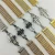 Import Luxury  Solid Metal  Watch Chain,  9 Beads 316L Stainless Steel Watch Strap Metal Bracelets With Butterfly Buckles 18 20 22mm from China