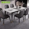 Luxury Style Marble design Modern adjustable Dining Room Furniture Ceramics Dining Table porcelain dining table