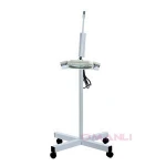 Rolling Adjustable MAGNIFYING LAMP BEAUTY Standing Mag Light SALON FACIAL  Wheels