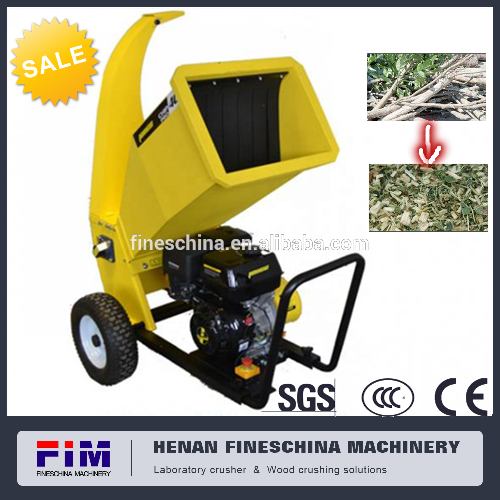 Manufacture wood chipping machine / wood chipper shredder / wood chipper with high efficiency gasoline