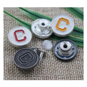 Manufacturer Custom Engrave logo latest designs jeans button,jeans buttons and rivets