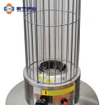 Manufacturer iron round glass tube outdoor gas heater connection