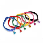 Manufacturer wholesale multi-colors Adjustable  paw print Cat Collar With Bell