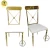 Manufacturers factory price exchange back golden metal iron Dining Chair