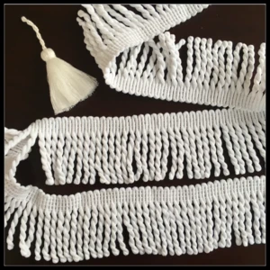 Manufacturers Selling Home Textile Lace Accessories 6cm cotton trimming bullion beach towel fringe