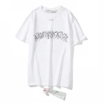 Manufacturers wholesale high quality Oversize mens shirts printed with digital print tee Casual style mens offwhite T-shirt