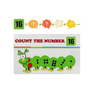Mathematics Games for Kids Clever Caterpillar Level II Great Intellectual Study Set Preschool Childrens Favorite in Bulk