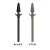 Import Medieval dwarf knight long knife weapon accessories block toys for children from China
