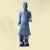 Import Meilun Quality Copper Color Life Size General Terracotta Warriors Antique Clay Collection Home Decoration Producer from China