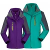 Mens and womens 3 in 1 windproof waterproof wear-resistant warm outdoor stormwear for couples