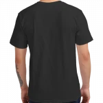 Men's Black Plain T-shirt your own Logo Graphic Text Design print Cool T-shirt 100% Cotton Tshirts Custom T Shirt Printing