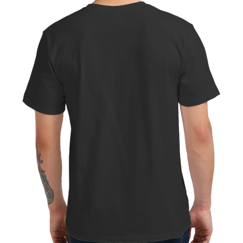 Men&#x27;s Black Plain T-shirt your own Logo Graphic Text Design print Cool T-shirt 100% Cotton Tshirts Custom T Shirt Printing