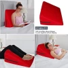 Micro-Suede or Vinyl Bed Wedge Support Pillow, Acid Reflux Therapeutic Foam Nick, Back and Legs Foam Wedge