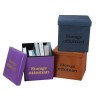 Mise Accept Custom Colorful Leather Folding Storage Box Ottoman