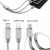 Import Mobile Accessories Universal Multi Usb Charger 3In1 Usb Charger Cable Nylon Braided Usb-C Charging Cable from China