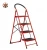 modern 2-6 Step Portable Safe Light Steel anti-skid ladder household folding ladder