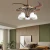 Import Modern 42 Inch Retractable Remote Control 220V led Ceiling Fan With Light from China