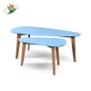 Modern design home furniture side table irregular MDF bamboo coffee table for living room